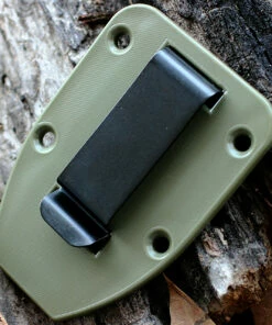 ESEE Knives ESEE 3PM-DT, Plain Edge, Modified Pommel, Foliage Green Sheath -Buck Knives Sales green clip plate 1 55754.1566589540