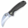 Honey Badger Knives Medium Claw Flipper HB1121, 3.0" 8Cr13Mov Claw Blade, Black FRN Handle