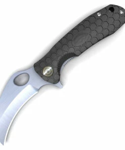 Honey Badger Knives Medium Claw Flipper HB1121, 3.0" 8Cr13Mov Claw Blade, Black FRN Handle
