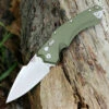 Hogue 34511 EX-A05 Folder, 4" CPM154 Spear Point Blade Tumbled Finish, OD Green Aluminum Handle