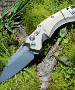 Hogue 34534 EX-A05, 3.5" Folder CPM154 Spear Point Blade Tumbled Finish-FDE Aluminum Frame