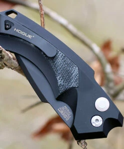 Hogue 34539 EX-A05, 3.5" 154CM Spear Point Plain Blade, Black G-Mascus/Black G-10 Handle -Buck Knives Sales ho34539.2 34969.1566586175