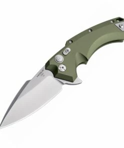 Hogue 34571 X5 Folder, 3.5" CPM154 Plain Blade, OD Green Aluminum Handle