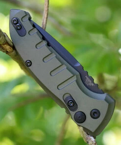 Hogue A01 Microswitch Drop Point 24111, 2.75" Black CPM154 Plain Blade, Matte OD Aluminum Handle 6 Hogue A01 Microswitch Drop Point 24111, 2.75" Black CPM154 Plain Blade, Matte OD Aluminum Handle -Buck Knives Sales hogk2411.3 10409.1566586331