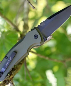 Hogue A01 Microswitch Drop Point 24111, 2.75" Black CPM154 Plain Blade, Matte OD Aluminum Handle 5 Hogue A01 Microswitch Drop Point 24111, 2.75" Black CPM154 Plain Blade, Matte OD Aluminum Handle -Buck Knives Sales hogk2411 49277.1566586331