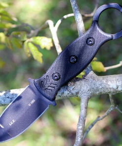 TOPS ICED-01 I.C.E. Dagger, 3.0" 1095 Carbon Steel Dagger Blade, Black G-10 Handle -Buck Knives Sales iced01 25605.1566585879