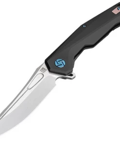 Artisan Cutlery Artisan Zumwalt ATZ1808GBKM, 3.78" M390 Plain Blade, Black Titanium Handle