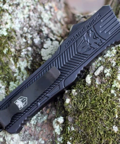 CobraTec Knives LBCTK-1LDS Large CTK-1 Black, 3.75" D2 Steel Drop Point Serrated Blade, Aluminum Handle -Buck Knives Sales image 38099.1569421702