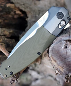 Benchmade Knives Benchmade 496 Vector Assist Flipper, 3.6" CPM-20CV Satin Blade, Contoured OD Green G10 Handle -Buck Knives Sales image 38764.1572032275