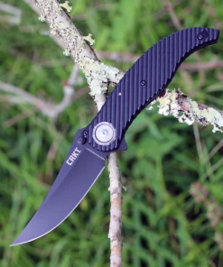 CRKT 2640 CLEVER GIRL FOLDER, 4.08" D2 Steel Black Plain Blade, G10 Handle