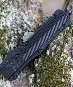 CobraTec Knives LBCTK-1LWNS Wharncliffe Large CTK-1 Black, 3.75" D2 Steel Plain Blade, Aluminum Handle -Buck Knives Sales image 42173.1569422636