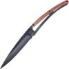 Deejo Knives Deejo Black 37G, 3.75" 420 SS Blade, Coralwood/Titanium Handle
