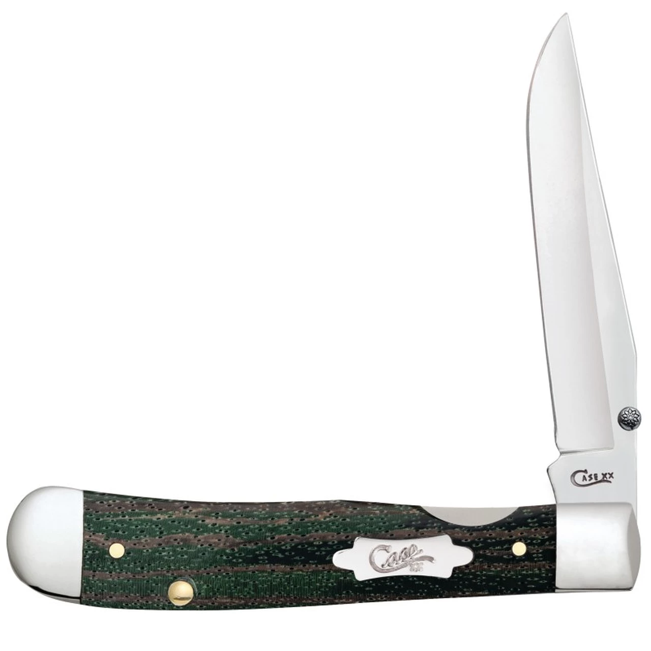 Case 70520 Kickstart Trapperlock A/O Green Zebra Wood w/Pocket Clip 1 Case 70520 Kickstart Trapperlock A/O Green Zebra Wood w/Pocket Clip