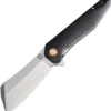 Artisan Cutlery Artisan Osprey ATZ1803PBKC, 3.94" D2 Plain Blade, Black Curved G-10 Handle