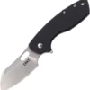 CRKT Large Pilar Framlock CR5315G, 2.63" 8Cr14MoV Satin Blade, Black G-10 Handle