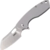 CRKT Large Pilar Framlock CR5315, 2.63" 8Cr14MoV Satin Blade, Satin Stainless Steel Handle