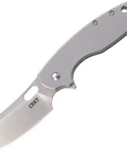 CRKT Large Pilar Framlock CR5315, 2.63" 8Cr14MoV Satin Blade, Satin Stainless Steel Handle