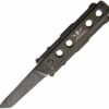 Jesse James Knife Co. Nomad Titanium-JJKC1BS, 4.0 in. Tanto Uddeholm AEB-L Steel Black Stonewash PlainEdge