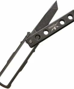 Jesse James Knife Co. Nomad Titanium-JJKC1BS, 4.0 in. Tanto Uddeholm AEB-L Steel Black Stonewash PlainEdge -Buck Knives Sales jjkc1bs add 02 48833.1566585930