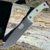 ESEE Knives ESEE Junglas II, 8.38" 1095 Carbon Steel Black Plain Blade, Green Canvas Micarta Handle