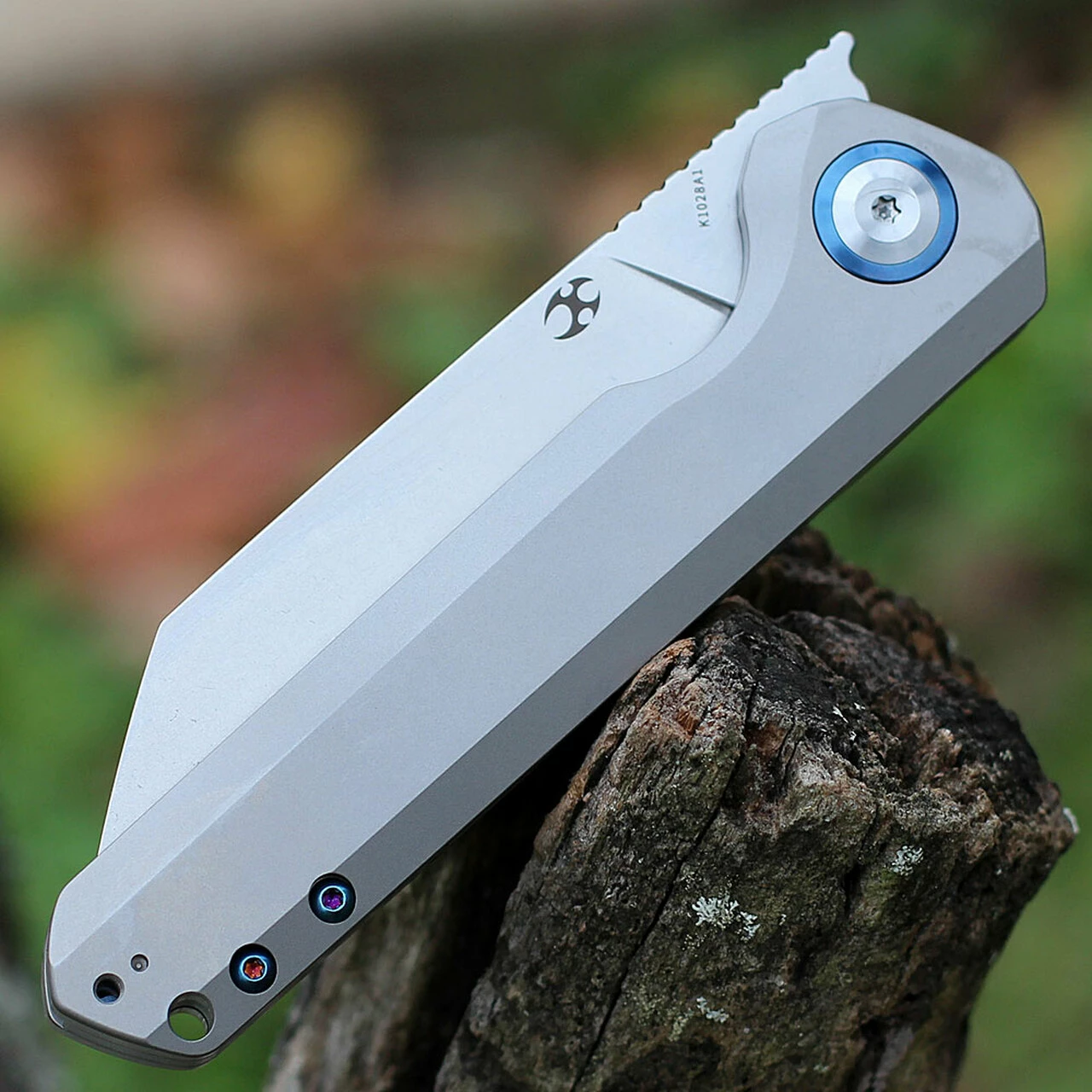 Kansept Knives Kansept Bulldozer - Gray Ti (3.8" CPM-20CV Satin) K1028A1 3 Kansept Knives Kansept Bulldozer - Gray Ti (3.8" CPM-20CV Satin) K1028A1 - Image 3