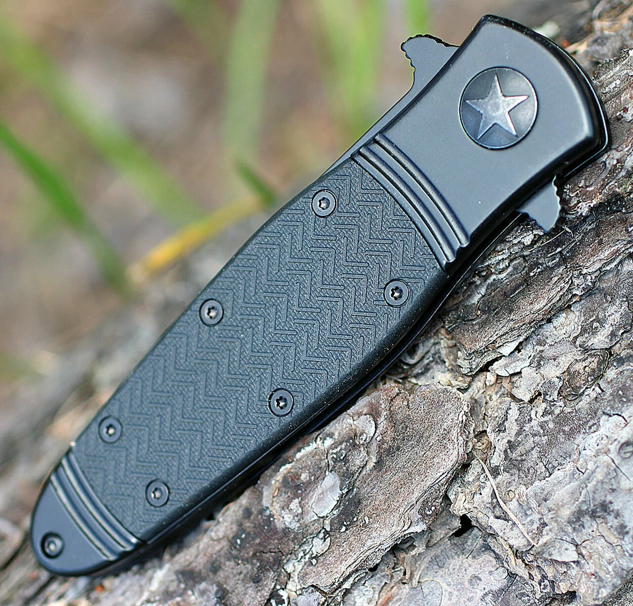 CRKT K345KKS Bombastic Black, 3.3" 8Cr13MoV Combo Blade, Stainless Handles 3 CRKT K345KKS Bombastic Black, 3.3" 8Cr13MoV Combo Blade, Stainless Handles - Image 3