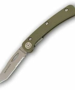 Knives of Alaska KOA Featherlight Series Defender, D2 Blade, Tanto Combo Edge