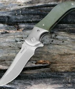 Boker Plus Uolcos, Outdoor Flipper, 4 in. 440C Blade, OD Green G-10 Handle