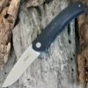 Boker Plus , 01BO350, 3.1 in. VG-10 Blade, Black G-10 Handle, Liner Lock Flipper
