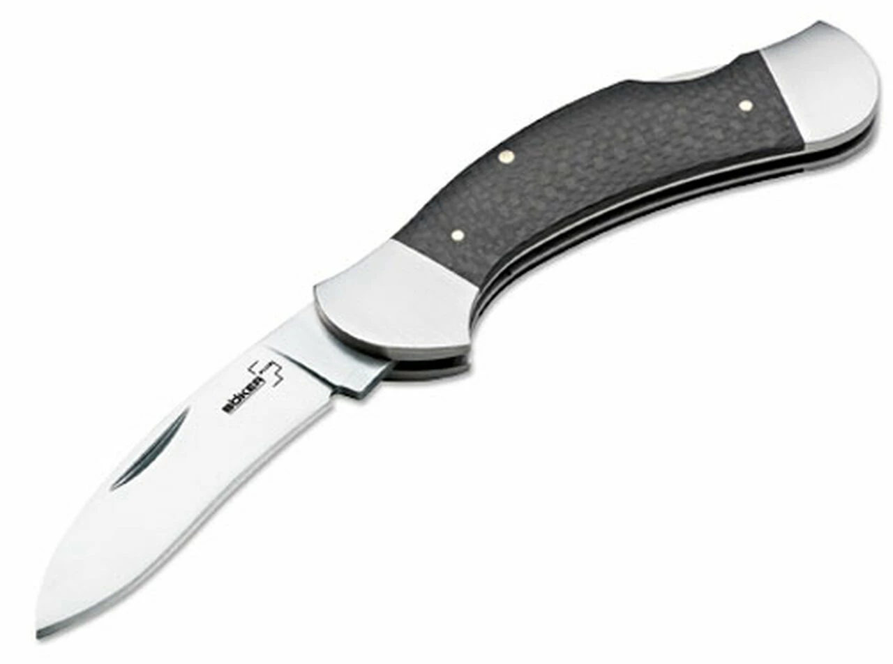 Boker Plus Phaser, Classic Pocket Knife, 3" 440C Blade, Carbon Fiber Handles 1 Boker Plus Phaser, Classic Pocket Knife, 3" 440C Blade, Carbon Fiber Handles