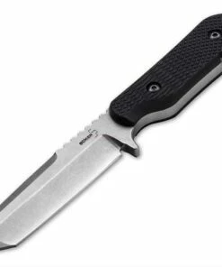 Boker Plus SM-10T Fixed Blade, 440C, Black G-10 Handle