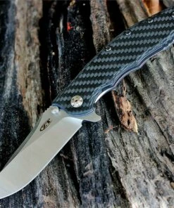 Zero Tolerance 0562CF Hinderer Slicer, 3.5" CPM 20CV Plain Blade, Carbon Fiber/Titanium Handles