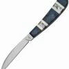 Case Exotic Peacock Desk Knife, 154-CM, Coral/Mother of Pearl/Abalone Handle