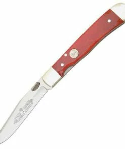 Boker Trapperliner Red Smooth Bone, Solingen Stainless, Red Bone Handle