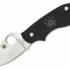 Spyderco Knives Spyderco Squeak Lightweight Black C154PBK, 2.0" N690Co Plain Blade