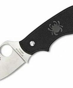 Spyderco Knives Spyderco Squeak Lightweight Black C154PBK, 2.0" N690Co Plain Blade