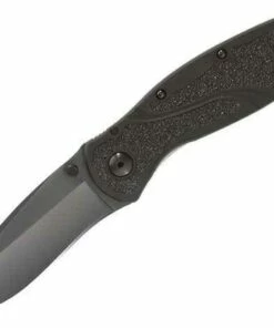 Kershaw Knives Kershaw 1670BLK Blur, 3.4" 14C28N Plain Blade, Black Anodized Aluminum Handle