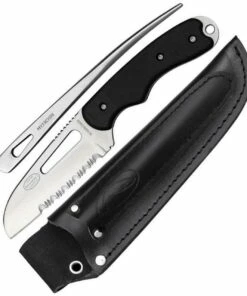 Myerchin Generation 2 Off-Shore System, 4" German stainless serrated blade, Black G-10