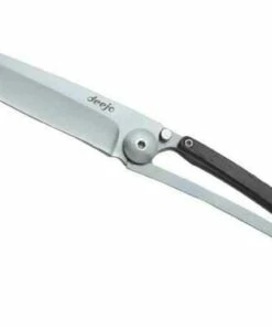 Deejo Knives Deejo DEE1CB004 Wood 37g, 3.75" 420 SS Plain Blade, Granadilla Wood Handle