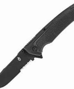 Gerber Decree, 3.7" S30V Partially Serrated Blade, Liner Lock Folder