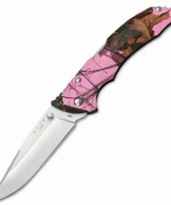 Buck Knives Buck 285CMS10 Bantam BLW, 3.125" 420HC Plain Blade, Mossy Oak® Blaze Pink Camo