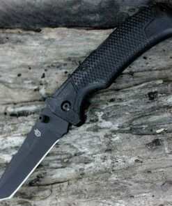 Gerber Edict, 3.6" 154CM Plain Edge Tanto Blade, Lockback Folder