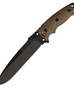 Hogue Large Fixed Blade, Drop Point Blade, G-10 Scales, G-Mascus Tan