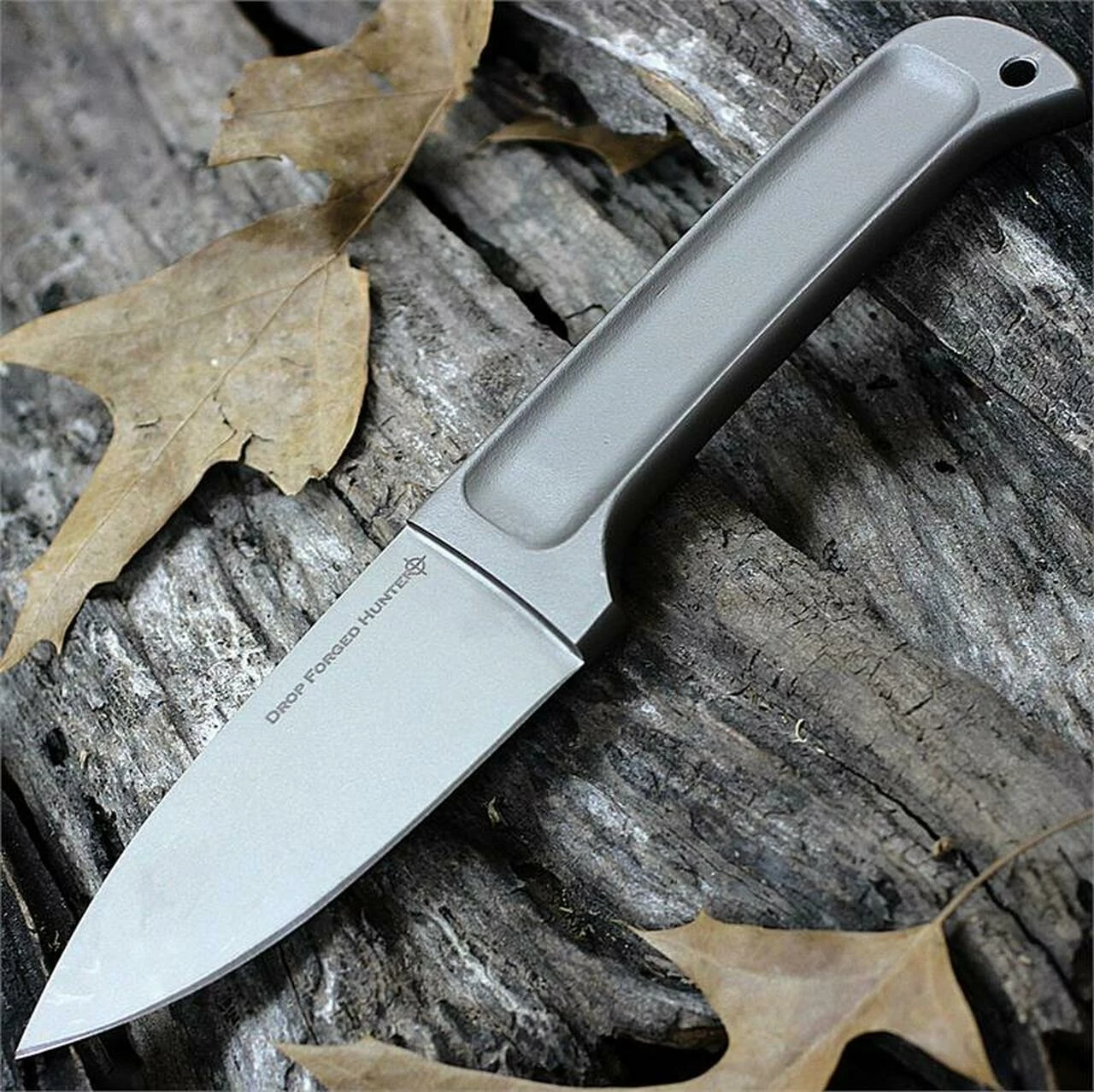 Cold Steel CS36M Drop Forged Hunter, 4" 52100 Carbon Steel Plain Blade, 52100 Carbon Steel Handle, Leather Sheath 1 Cold Steel CS36M Drop Forged Hunter, 4" 52100 Carbon Steel Plain Blade, 52100 Carbon Steel Handle, Leather Sheath