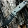 ESEE Knives ESEE 3P-MB Plain Edge, Coyote Brown Molded Sheath w/ Black MOLLE Back
