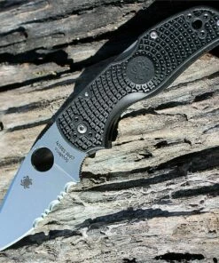 Spyderco Knives Spyderco C41PSBK5 Native 5, 3.10" CPM S35VN Satin Blade, FRN Handle