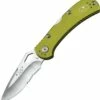 Buck Knives Buck 722GRX1 Spitfire, 3.25" 420HC Combo Blade, Green Aluminum Handle