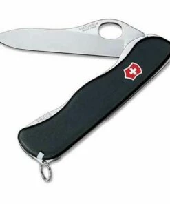 Victorinox Swiss Army One-Hand Sentinel Non-Serrated, Black