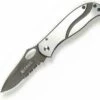 CRKT 6490 Pazoda, 2.6" 8Cr14MoV Combo Blade, SS Handle