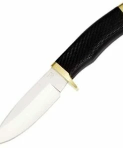 Buck Knives Buck 692BKS Vanguard, 4.25" 420HC Plain Blade, Black Rubber Handle